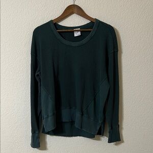 offline by aerie waffle knit crew neck pullover women’s small